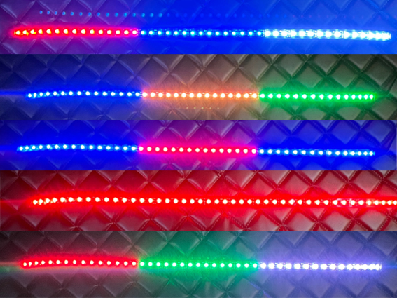 LED pásek 75 cm, 12-30V – programovatelný