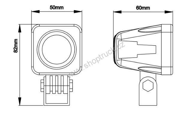 Světlo pracovní 1x LED 12/24V