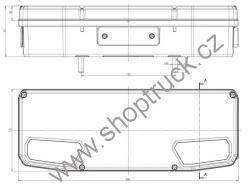 Světlo koncové LED návěs W137 pravé
