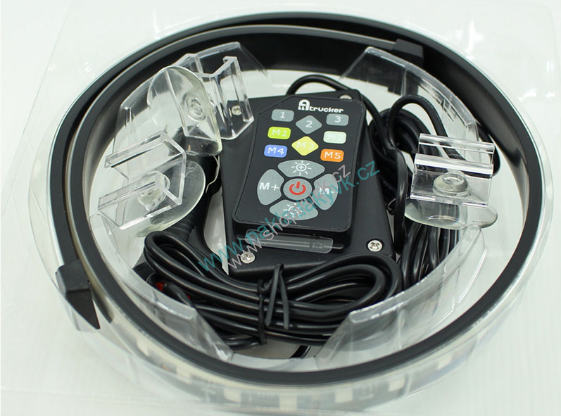 Světlo dekor MAXI LED 12/24V 200cm - programovací + přísavky