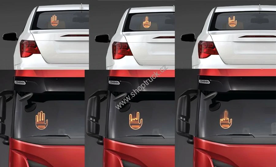 Dekorace LED ruka s gesty